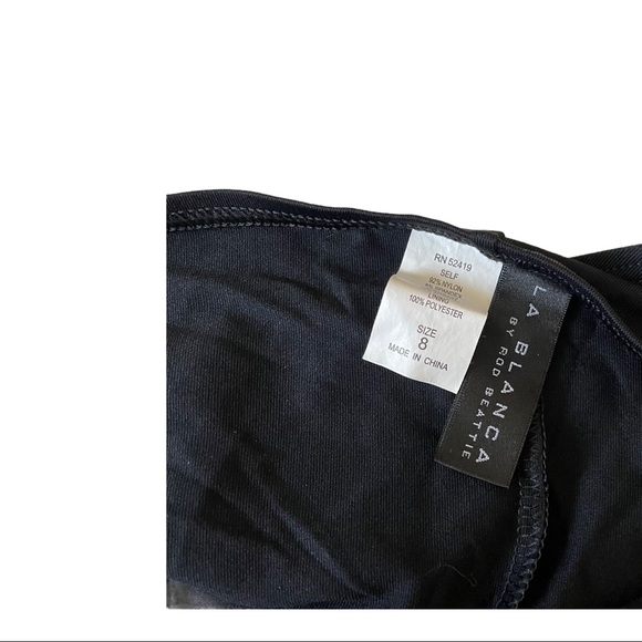 * La Blanca Ruched Tankini Twist Halter Bikini Sz. 8 - Picture 12 of 13